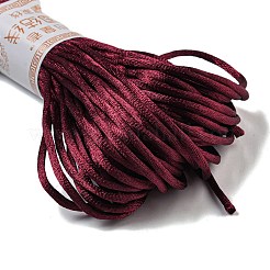 ポリエステル刺繍糸  クロスステッチの糸  暗赤色  3mm  20 M /バンドル&nbsp;OCOR-C005-C16