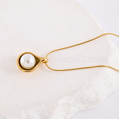 Элегантные ожерелья с подвесками в виде листьев из нержавеющей стали 304 AK2921