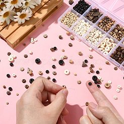 56 г 14 вида натуральных кокосовых бусин-ронделей&nbsp;COCB-CJ0001-01