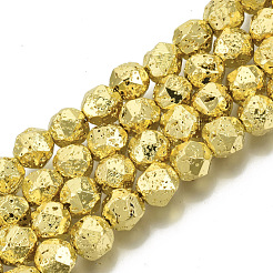 Гальванические бусины из натуральной лавы G-S352-31B-B