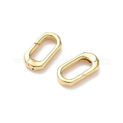 真鍮スプリングゲートリング  カドミウムフリー＆鉛フリー  長持ちメッキ  24KGP本金メッキ  16.5x8.5x3mm&nbsp;LS-KK-R143-28G-01