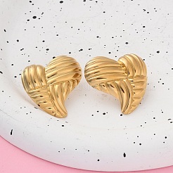 Серьги-гвоздики из нержавеющей стали 304 для женщин&nbsp;LS-EJEW-K306-03G