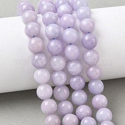 Billes de jade naturelles de teint en malaisades teintes&nbsp;G-G021-02C-27