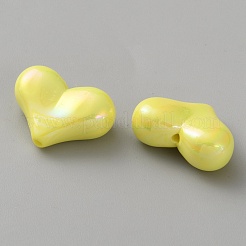 Гальванические непрозрачные акриловые бусины&nbsp;MACR-WH0010-38C