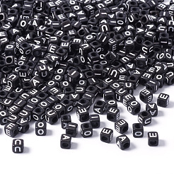 500 шт. 5 вида акриловых бусин с горизонтальными отверстиями&nbsp;OACR-TA0002-87