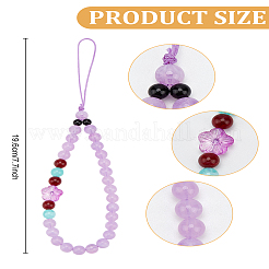 1 шт. пластиковые цветочные ремешки для мобильного телефона&nbsp;HJEW-LP0002-24