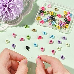 60 шт. 10-х цветные литые трубчатые дужки FIND-CJ0003-37