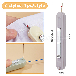 3 шт. 3-цветный АБС-пластик с нитевдевателем из нержавеющей стали TOOL-DC0001-27