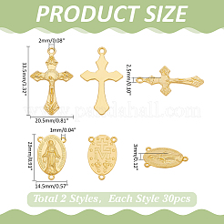 60 шт. 2 стиля подвески из сплава и звенья для люстры&nbsp;FIND-ME0001-58