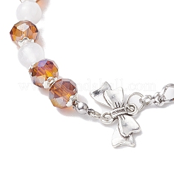 Браслеты из граненого стекла rondelle&nbsp;AJEW-JB01220