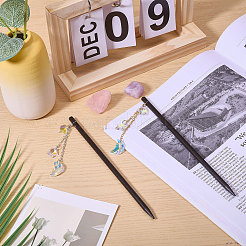 2шт деревянная палочка для волос&nbsp;OHAR-CA00002