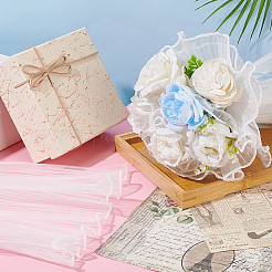 Упаковка для букетов цветов из морщинистого волнистого полиэстера FIND-WH0110-751A