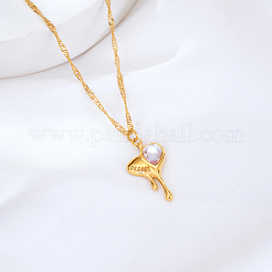Collares con colgante de corazón fundido de acero inoxidable 304 para mujer&nbsp;RZ4210
