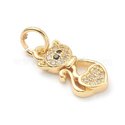 Медные прозрачные кубические циркониевые подвески ZIRC-B010-04G