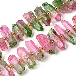 Гальванические природный кристалл кварца бусы пряди G-F800-D