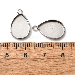 Оправы для подвесок из нержавеющей стали 304 в виде кабошонов STAS-D379-08A-P