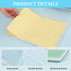 Transparente Verpackungsboxen aus Kunststoff mit Klappdeckel&nbsp;AJEW-WH20060-89