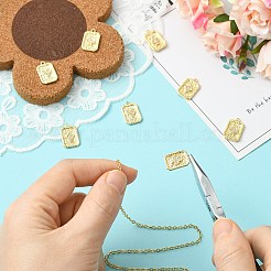 8 шт. 4 стиля латунные подвески с микропаве и кубическим цирконием&nbsp;KK-CJ0003-82