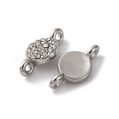 Шармы-подвески из нержавеющей стали 304 со стразами&nbsp;ZIRC-G157-36P-A-1