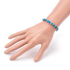 Натуральный регалит / имперская яшма / морские отстойники стрейч браслеты из яшмы BJEW-JB05927