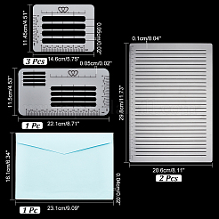 1 набор шаблонов пластиковых поздравительных открыток с изображением домашних животных DIY-PH0021-25