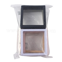 5 шт. квадратная прозрачная полиэтиленовая тонкая пленка подвесная коробка для ювелирных изделий CON-FS0001-19D