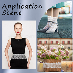 Отделка кружевом из полиэстера длиной 3 ярд OCOR-GF0005-10