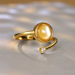 Простое цветное серебряное кольцо с овальной бусиной для женщин GZ9056