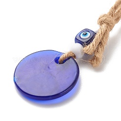 Кулон лэмпворк ручной работы от сглаза HJEW-JM00702