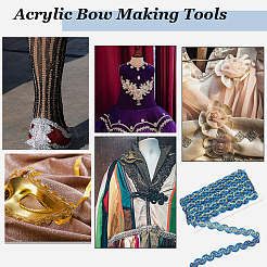 15 ярд блестящей кружевной ленты из полиэстера&nbsp;OCOR-WH0091-09A