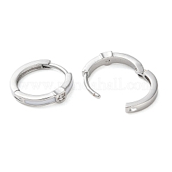 Creolen aus Messing mit Mikropavé und klaren Zirkonia für Damen&nbsp;LS-EJEW-S234-06P