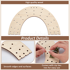 4 Stück Kranzbretter aus Holz&nbsp;DIY-FG0006-83