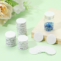 フラットラウンドフォーム蓋ライナー500個  感圧シール  化粧品ボトルジャーリッドシール用  ホワイト  20x1mm&nbsp;DIY-CN0003-31A