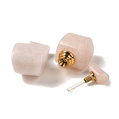 Флаконы для духов с капельницей из натурального розового кварца DJEW-H010-02G-02