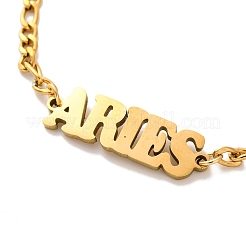 Constellation 202 Figaro-Gliederarmbänder aus Edelstahl für Damen und Herren&nbsp;AJEW-U006-01G