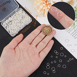 600 шт. 4 стиля соединительных колец из нержавеющей стали 304 STAS-BBC0006-01