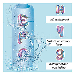 2 Set selbstklebende PP-Kunststoffaufkleber&nbsp;STIC-SP0001-21