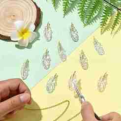 10 шт. 5-цветные прозрачные акриловые подвески с УФ-покрытием&nbsp;MACR-CJ0002-34