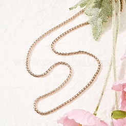 Женские цепочки-змеевики из нержавеющей стали 304 толщиной 3 мм&nbsp;NJEW-B131-06RG