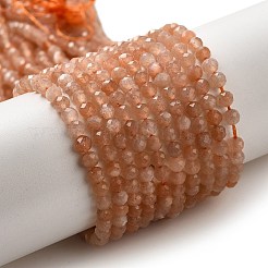 Натуральный персиковый лунный камень&nbsp;G-J400-E16-02-3MM-01