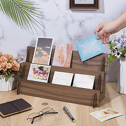 Деревянная подставка для дисплея минифигурок ODIS-WH0043-124B