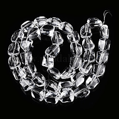 Прозрачные стеклянные бусины нити GLAA-T023-15