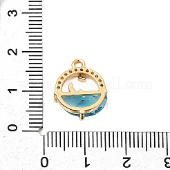 Латунные микро проложить кубического циркония подвески&nbsp;KK-F916-25G