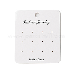 Открытки с прямоугольными бумажными серьгами AJEW-A052-04