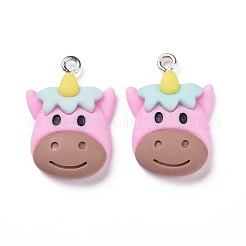 Подвески из непрозрачной смолы&nbsp;LS-RESI-G028-19P