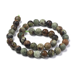 Chapelets de perles en opale vert naturel&nbsp;G-K209-04B-10mm-A