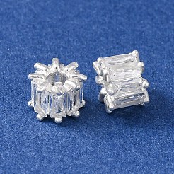 Латунные микро проложить кубического циркония бусы&nbsp;KK-C157-09D-S