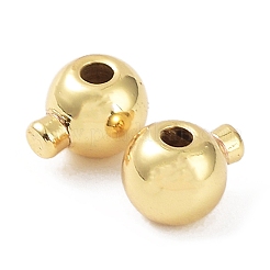 Обжимные бусины из латуни с покрытием стойки&nbsp;KK-B076-19G