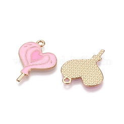 Подвески из сплава с эмалью на тему дня святого валентина ENAM-T020-50I-02