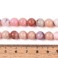 Натуральный розовый опал бусы пряди G-S333-8mm-017-01
